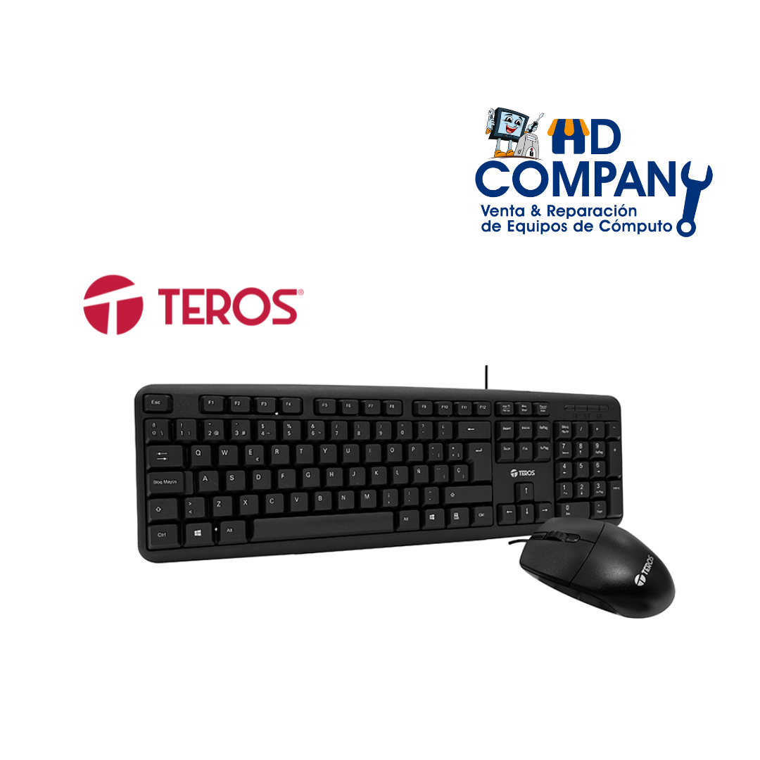 kit  teclado y mouse TEROS TE-4062N USB