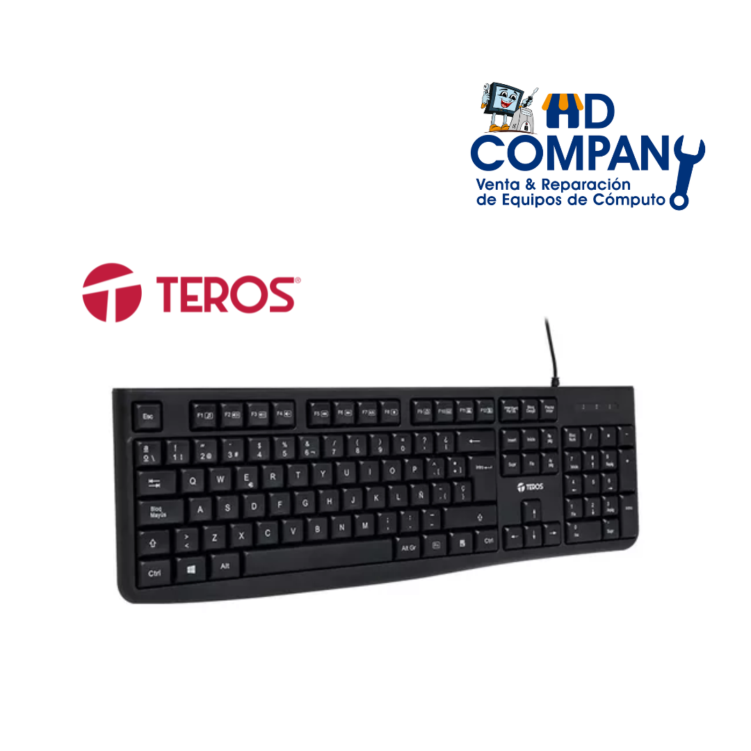 teclado estandar teros te4067 USB BK